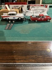 Ertl WIX 1957 Chevy Drag Car  Trailer and 1959 Chevy El Camino Bank Set 1994