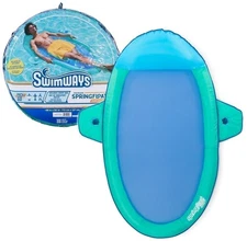 SwimWays Spring Pool Float Premium Suncatcher, Inflatable Pool Lounger - Adult