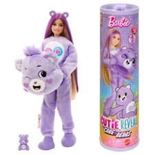 Barbie-Puppe Cutie Reveal Glücksbärchi - Teile-gern-Bärchi in Lila - JCN94