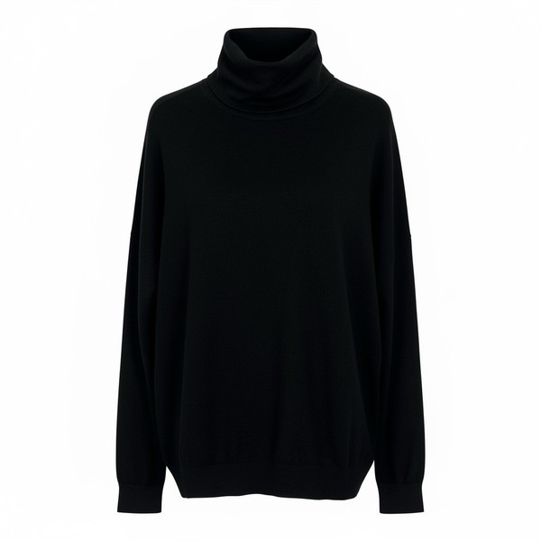 Sportscraft Jumper Size XS Black Long Dropped Sleeves Roll Neck  Soft Knit