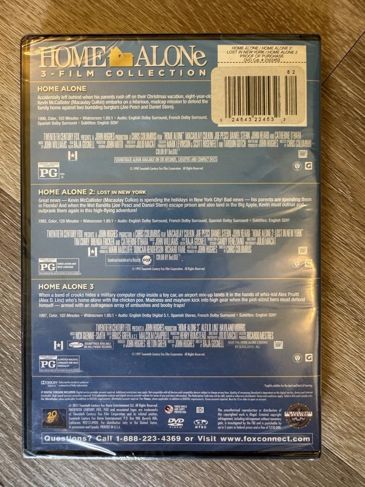 2015 Home Alone, 3-Film Collection DVD - Sealed - Image 2 of 2