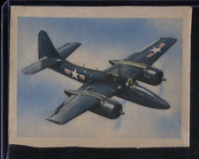 Grumman F7F-2 Tigercat Vintage Aircraft Croydon Trading Card 1950 s