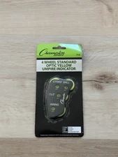 Champion Sports 4 Wheel Optic Yellow Call Order Umpire Indicator - PI4