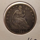 1844-P SEATED LIBERTY HALF -Original  VF