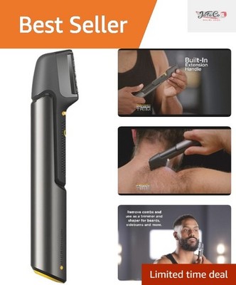 MicroTouch Titanium Trim: Lighted Cordless Hair and Body Groomer for Men & Women