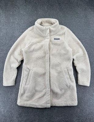 Columbia Panorama Cream Long Popper Sherpa Fleecejacke Damen - L - UVP 115£