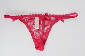 AGENT PROVOCATEUR PINK BRA AND THONG SET UK 34 DD/2