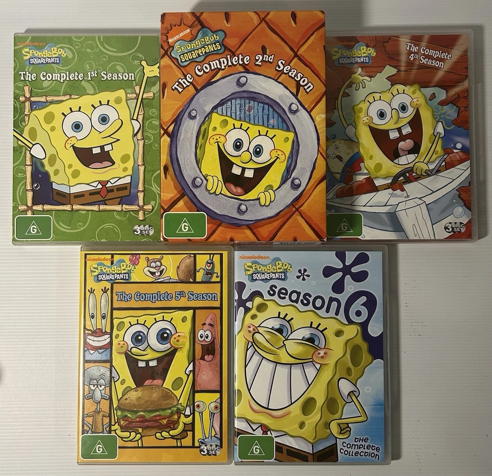 SpongeBob SquarePants Season 1 2 4 5 6 DVD Box Sets Region 4 - Image 2 of 4