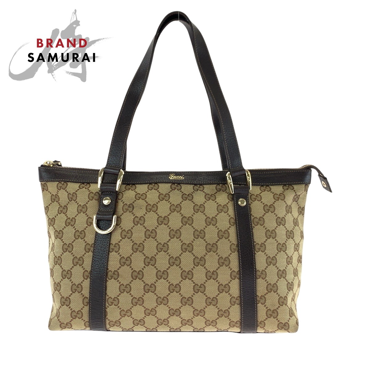 Gucci Abby Beige Brown GG Canvas Tote Bag Shoulder Bag 141470 502047