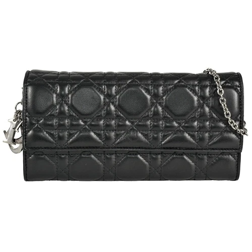 Christian Dior Dior Lady Cannage Chaîne Portefeuille Long Cuir CAL4306... GZl16cbs