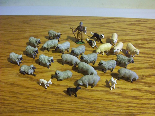 Set Sheperd (8710) – Britains Home Farm – Figurines Plomb – Occasion