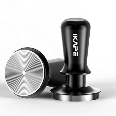 IKAPE 53,3mm Espresso Tamper, Premium Barista Coffee Tamper 53,3mm, schwarz 