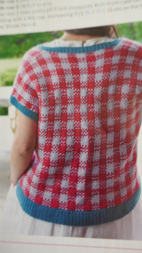 Knitting Pattern Lady's Short Sleeve Checked Cardigan In D.K. 28-54in - Picture 2 of 2