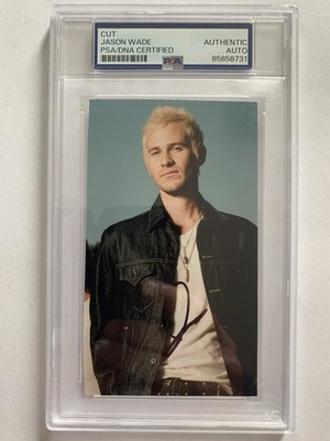 JASON WADE AUTOGRAPHED 3x5 COLOR PHOTO       LIFEHOUSE SINGER       PSA SLABBED