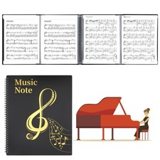 Sheet Music Folder 4 Pages Expand Music Binder Hold 60 Sheets 8.5'' x 11'' Pa...