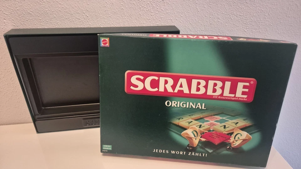 Scrabble Original 51272 Mattel Ersatzteile: Schachtel mit Inlet - Bild 1 von 1