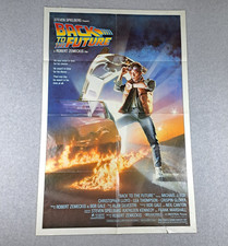 Back To The Future Poster Original 1985 27x41 Michael J. Fox Christopher Lloyd
