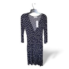 Urban Outfitters Blue/White Mercer Plunge Mini Dress Size Small New with Tags