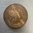 1864  Indian Head One 1 Cent