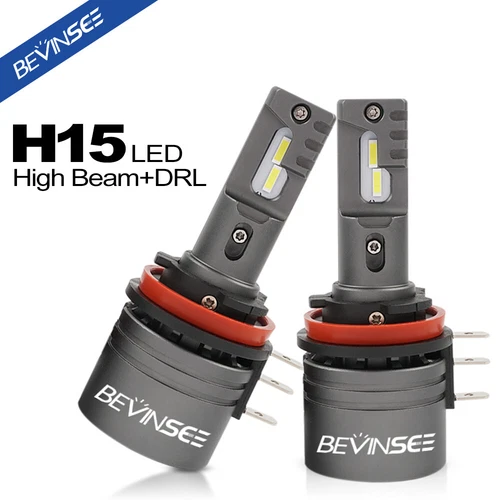 H15 LED Headlight Bulbs High Beam DRL Bulb 6000LM For VW Transporter MK5 7EA 7EB