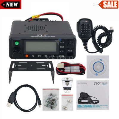 TYT MD-9600 50W Dual Band Mobile Radio DMR Transceiver with Programming Cable