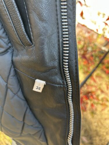Chaqueta con flecos de cuero con cremallera años 90 de marca Garments talla 36 - Imagen 7 de 14