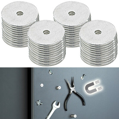 infactory Neodym-Ringmagnet N35 mit Loch, winzige 12 x 1 mm, 40er-Pack