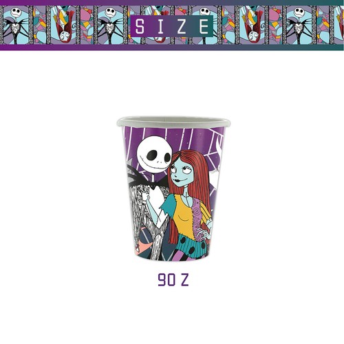 The Nightmare Before Christmas Party Supplies Set Plates Cups Tablecloth Napkins - Bild 4 von 6