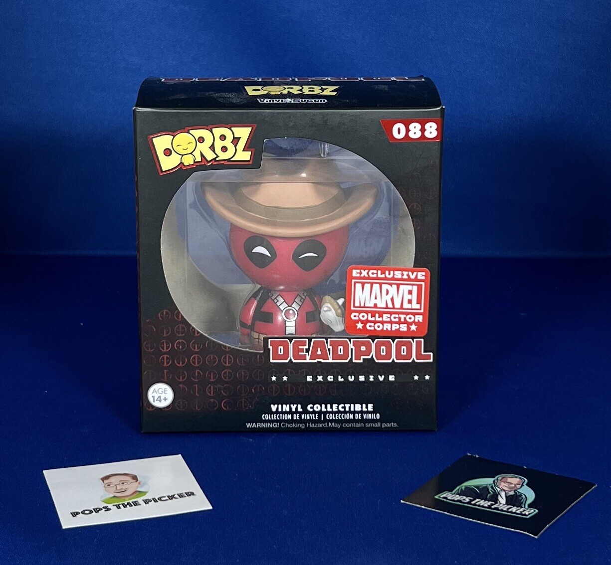 Funko Dorbz Figure Marvel Collector Corps DEADPOOL (Cowboy) 088