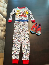 Size 6 Paw Patrol Pajama Set Boys, 2-Piece PJs with Slippers Cozeez: Size 12 