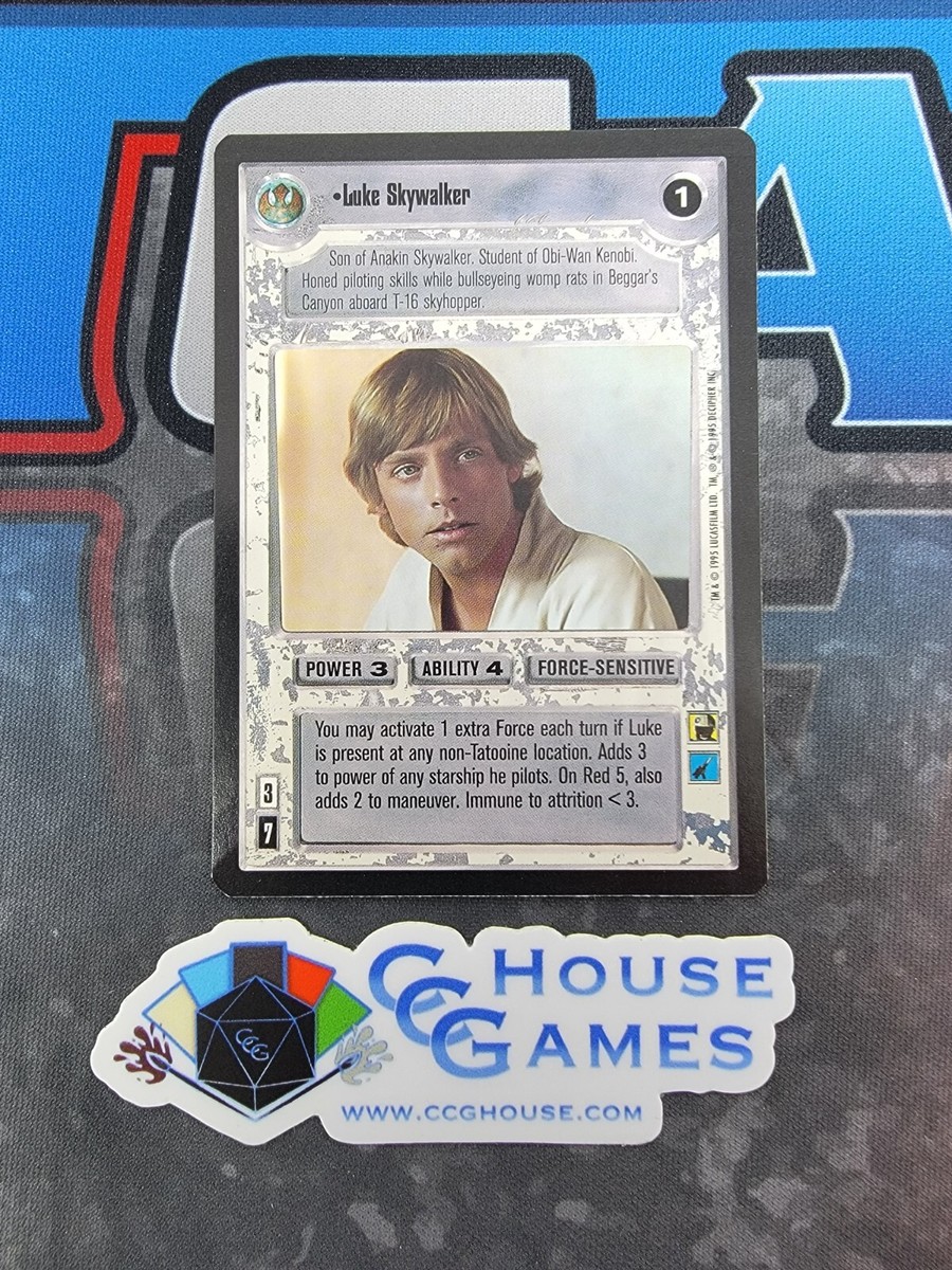 Luke Skywalker - Star Wars TCG Decipher Limited Premier 1995 NM/M