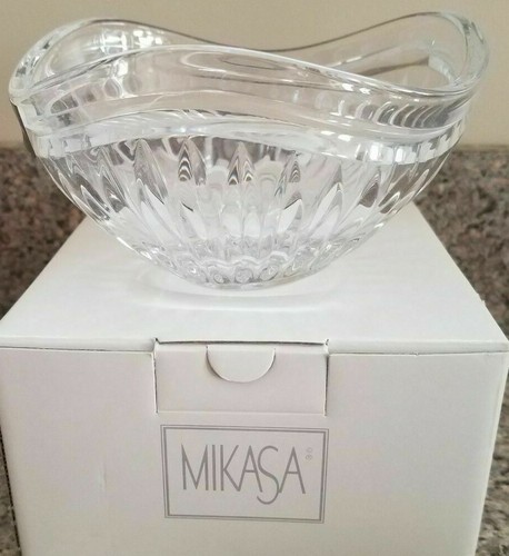 MIKASA " CIMARRON " 6" KRISTALL BOUL ( NÜSSE & BONBONS ODER DEKOARTIKEL ) MADE GERMANY - Bild 3 von 7