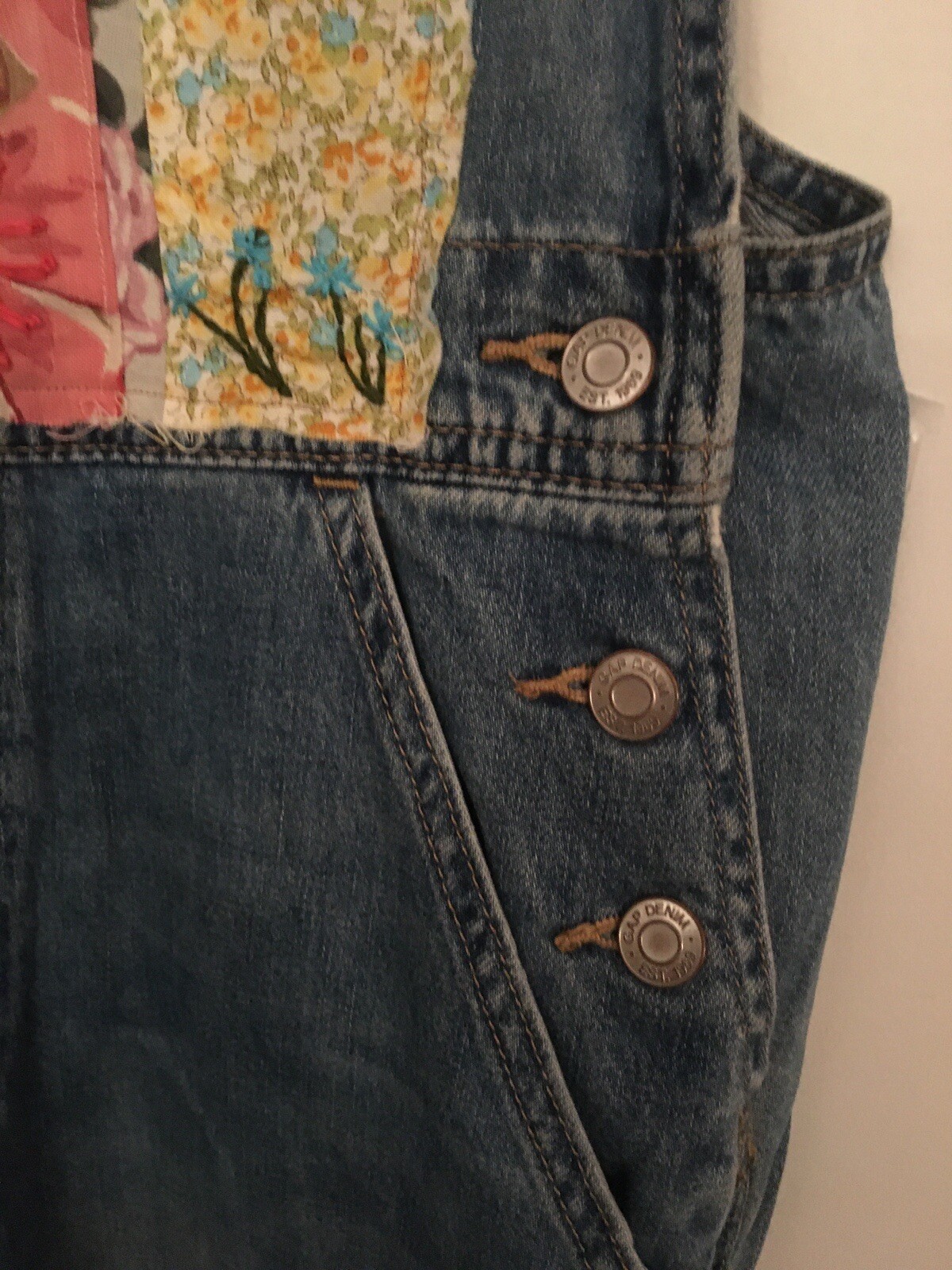 Gap Coveralls Small Patchwork - image 7