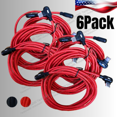 6Pack 90 Degree Elbow PD USB C Cable Fast Charger Cord For Samsung iPhone 15 Lot
