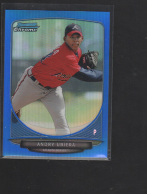 ANDRY UBIERA 2013 BOWMAN CHROME PROSPECTS BLUE REFRACTOR CARD #BCP159  /250
