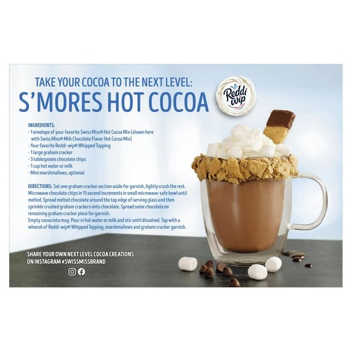 Swiss Miss NO SUGAR Added Milk Chocolate Hot Cocoa 8 Envelopes (2 Pack) - 第 3/7 張圖片