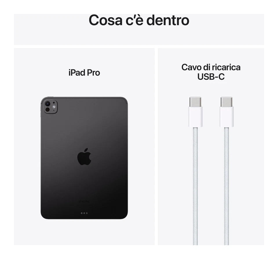 Apple Tablet 11" IPAD PRO 11 7TH Nanotexture WiFi Space black ( 1TB Ram 16GB - Immagine 3 di 4