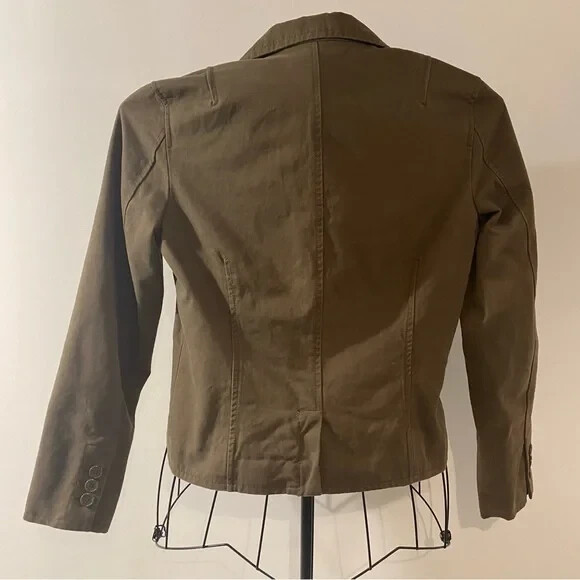 Brown GAP Velvet Fully Lined 2 Button Blazer Size… - image 2