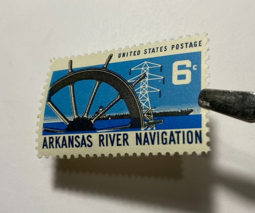 Rare -1968 Arkansas River Navigation 6 Cents Stamp Mint Never Hinged OG - 第 6/18 張圖片