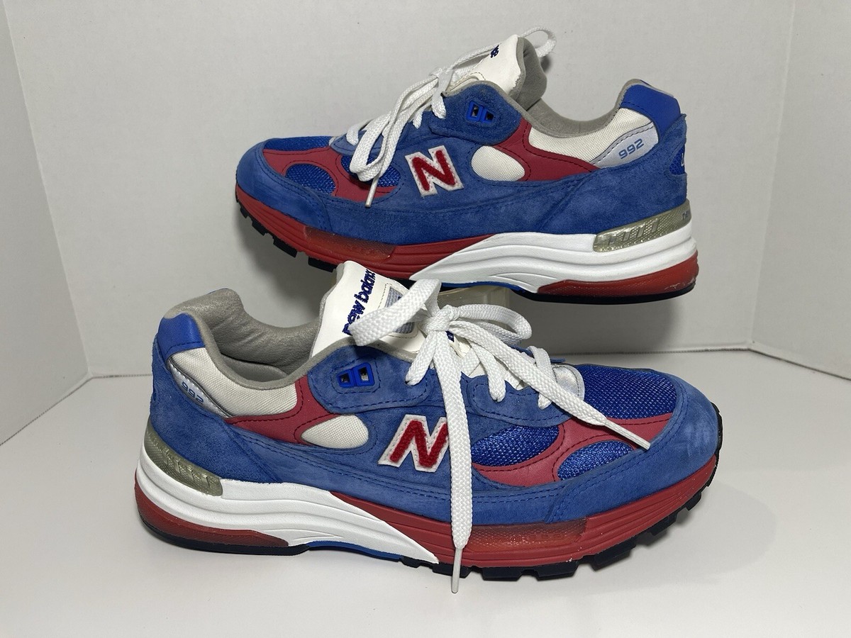 Mens New Balance 992 Sz 8 Made In USA Red White Blue Olympic