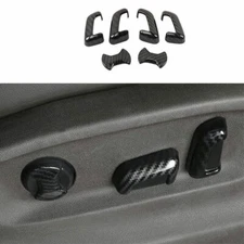 For Volkswagen Atlas 2018-2020 2021 Carbon Fiber Seat Button Handle Cover Trim