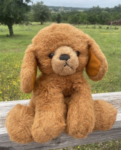 Gund Puppy Dog Sweet Pouting Face Floppy Ears Fluffy and Cuddly Vintage 1982