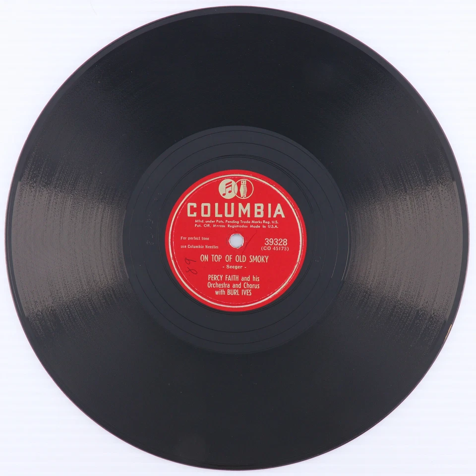 Percy Faith - On Top Of Old Smoky / Syncopated Clock 1951 10" 78rpm Record 39328 Foto 2 de 4