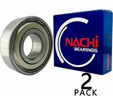 2PACK NACHI 6203ZZECM 6203ZZ 17X40X12MM Double Metal Bearings 6203ZZ 6203-2Z