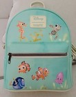 NWT LOUNGEFLY DISNEY FINDING NEMO DORY MINI BACKPACK PURSE SQUIRT TURTLE RARE