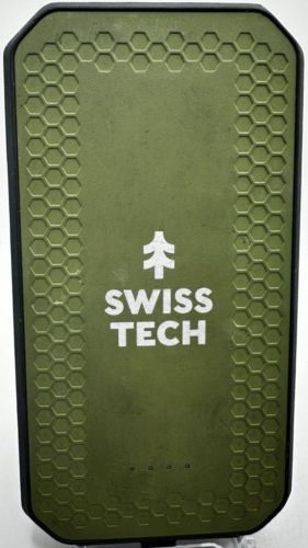 Swiss Tech - Entraînement 10K mAh Portable Power Bank - Dual USB C/A - IP54 - Green - Photo 1 sur 5