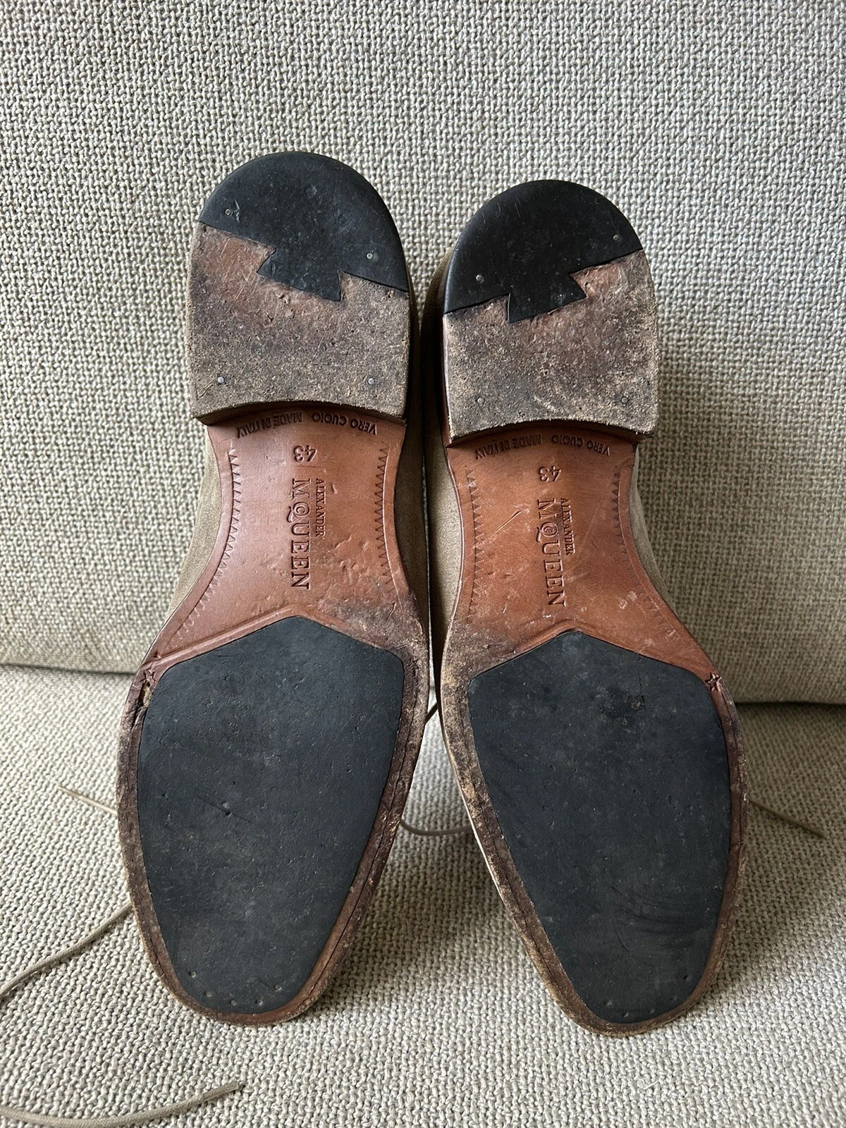 Scarpe in pelle scamosciata Alexander McQueen taglia 43