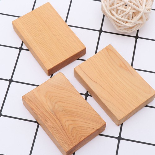 3PCS Blocs de Bois Bloc de Bois Sculpture Bois Blocs Sculpture Bois - Photo 5/11