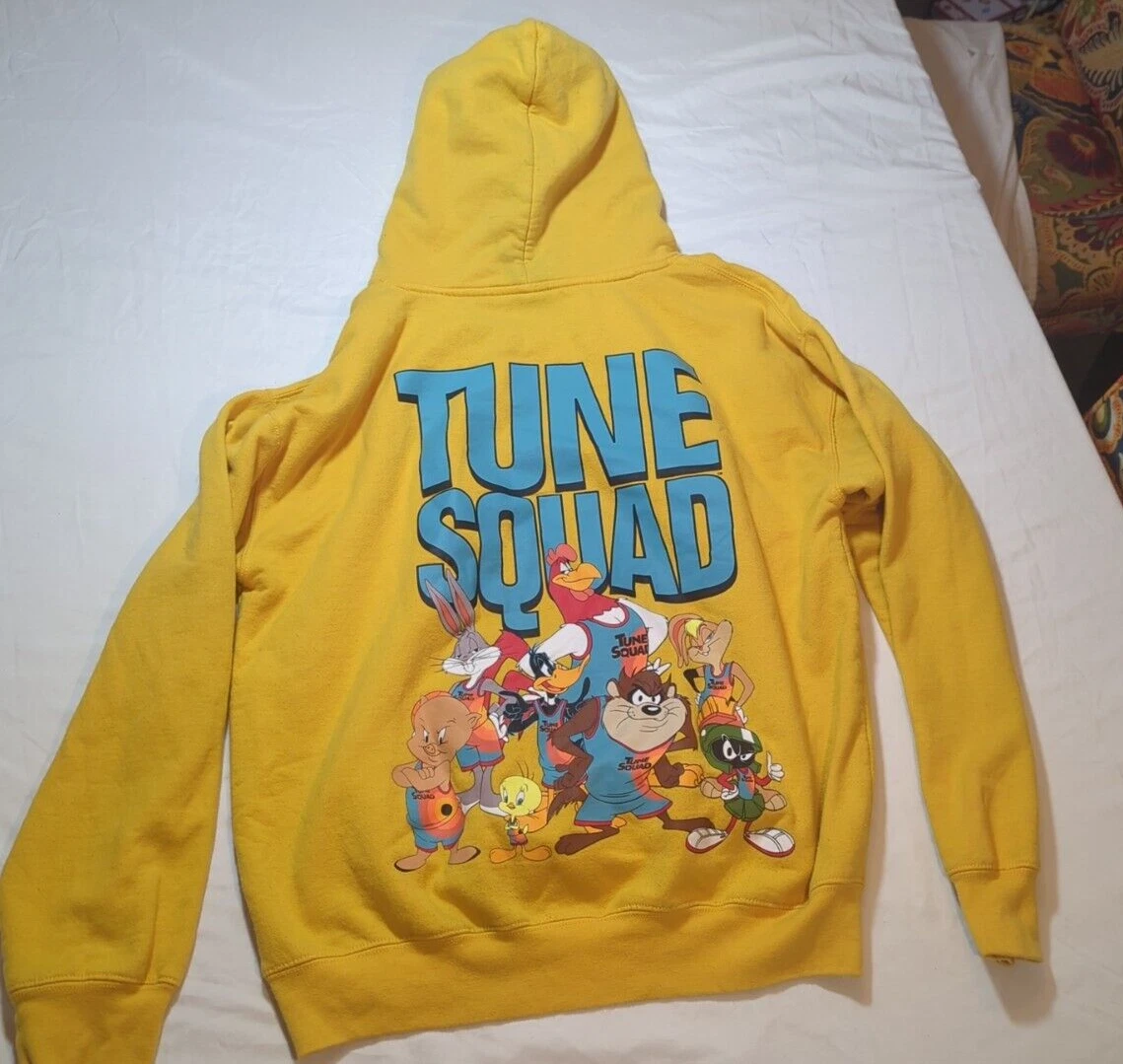 The Tune Squad Looney Tunes Space Jam Hoodie Sweatshirt Size M