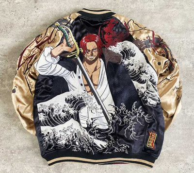 ONE PIECE Red-Haired Shanks Reversible Sukajan KARAKURI-TAMASHII